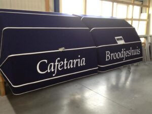 Markiezen - blauw cafetaria - SunLub