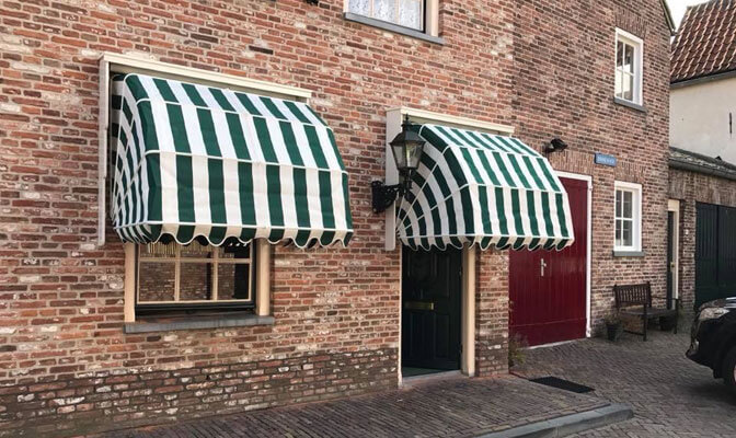 Markiezen - groen gestreept - SunLub